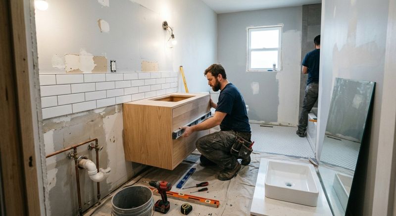 Vanity Cabinet Installation in Muncie, IN
