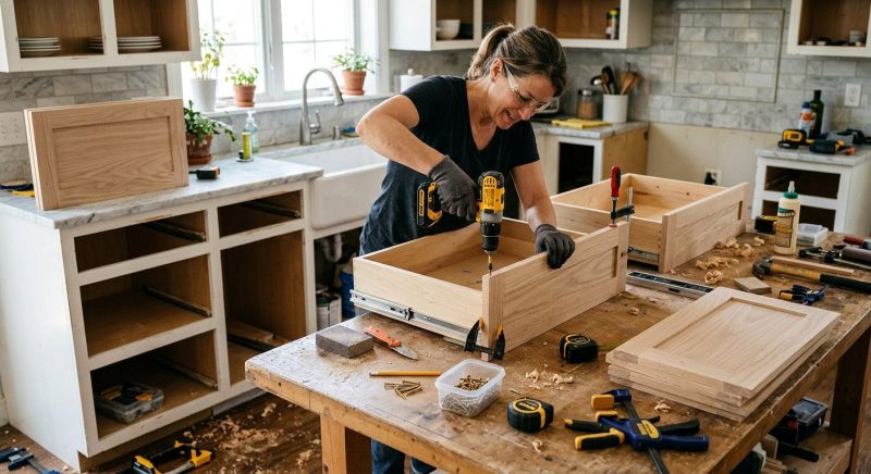 Cabinet Drawer Remodeling in Waco, TX
