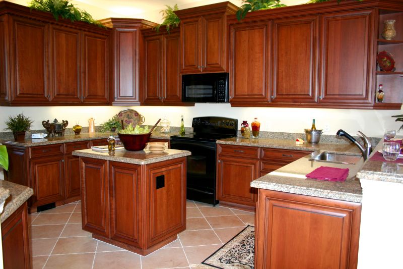 Cherry Cabinet Refacing in Austin, TX