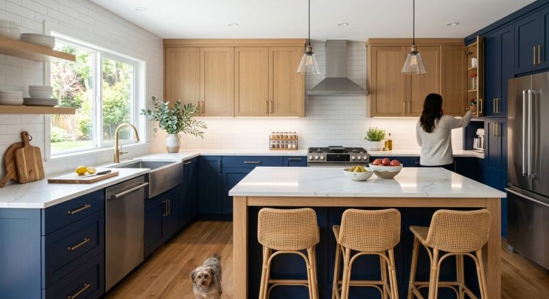 Kitchen Island Installation in Bloomington, IN