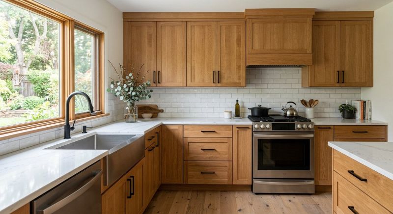 Oak Cabinet Remodeling in Lafayette, IN