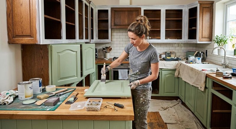 Oak Cabinet Remodeling in Carmel, IN