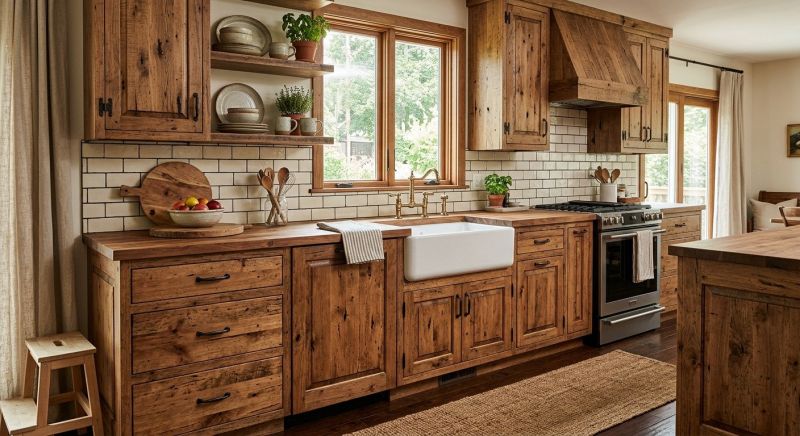Rustic Cabinets Installation in Carmel, IN
